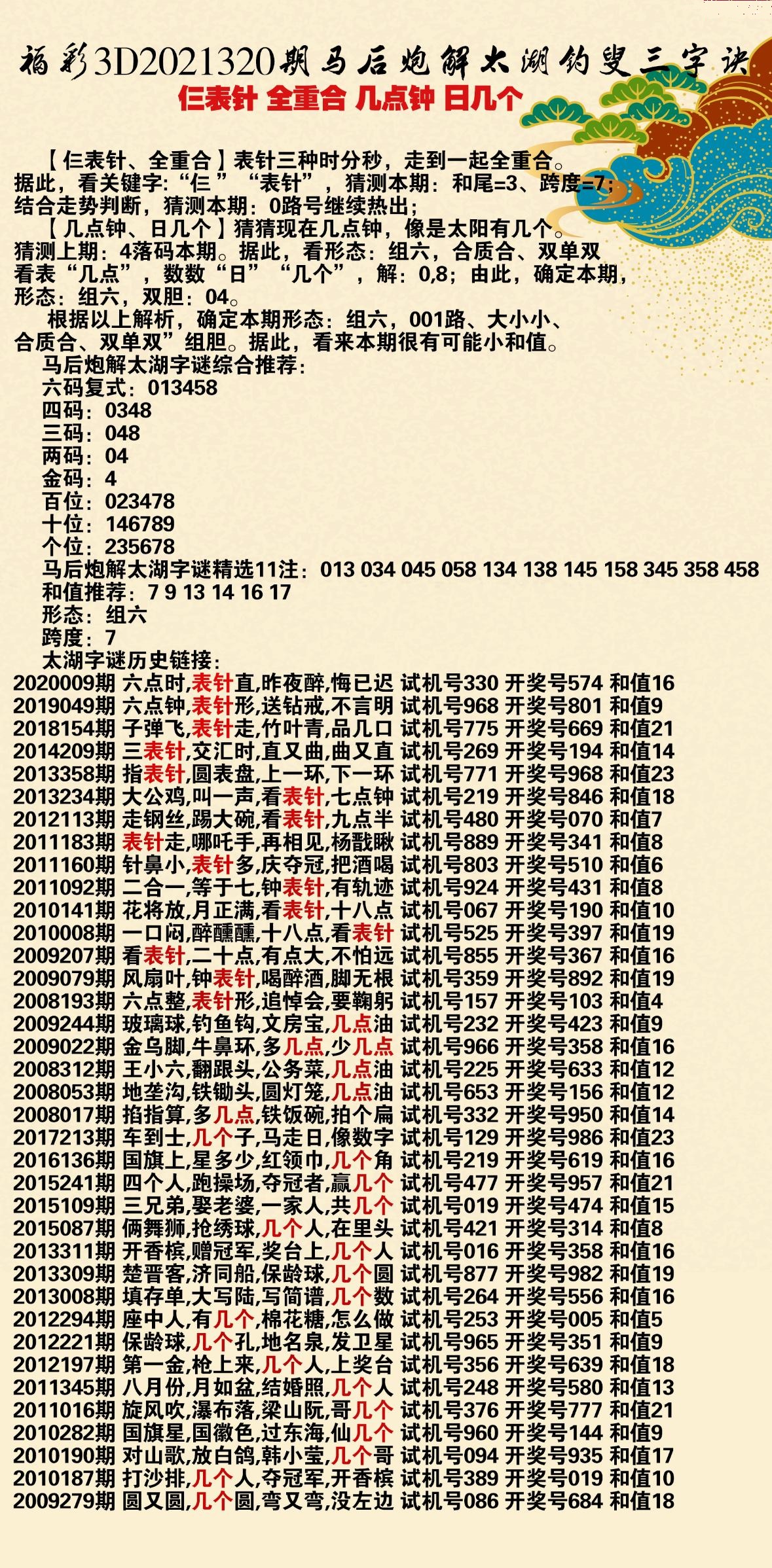 今晚太湖钓叟三字诀